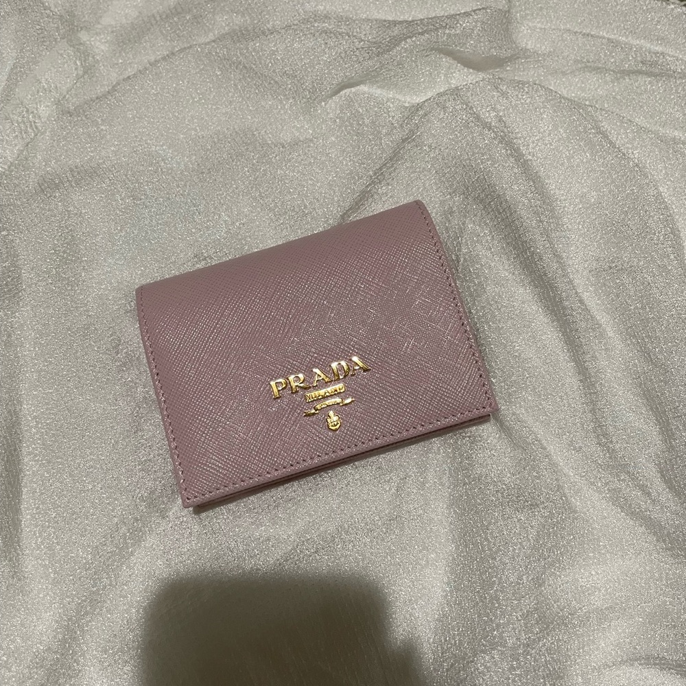 Pink Prada wallet